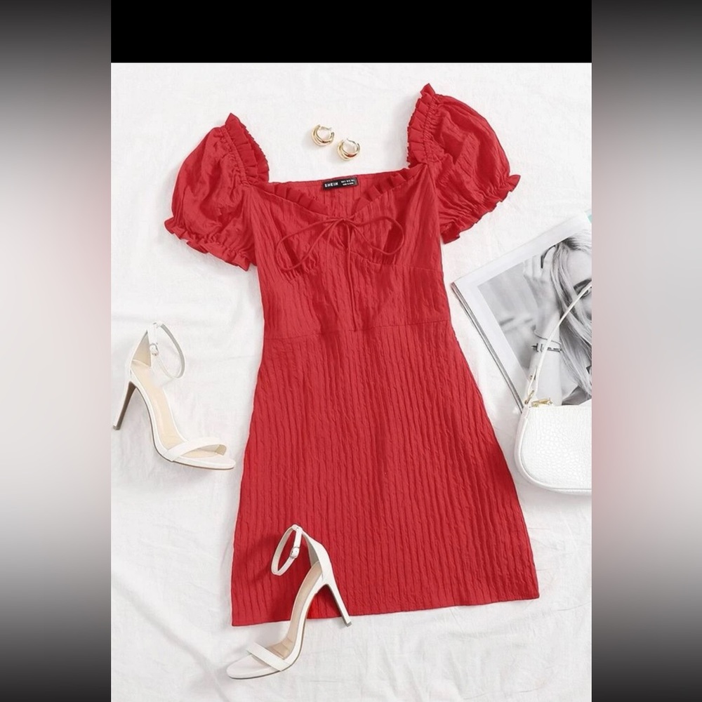 SHEIN Size Small Red Mini Dress